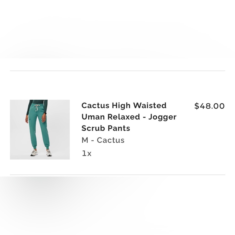 Cactus High Waisted Uman Relaxed jogger pants.